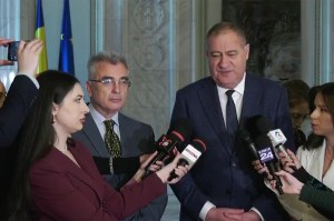 Declarații făcute de Marian Neacșu (PSD) și Petrişor Peiu (AUR), 27 aprilie 2026. Foto: Facebook