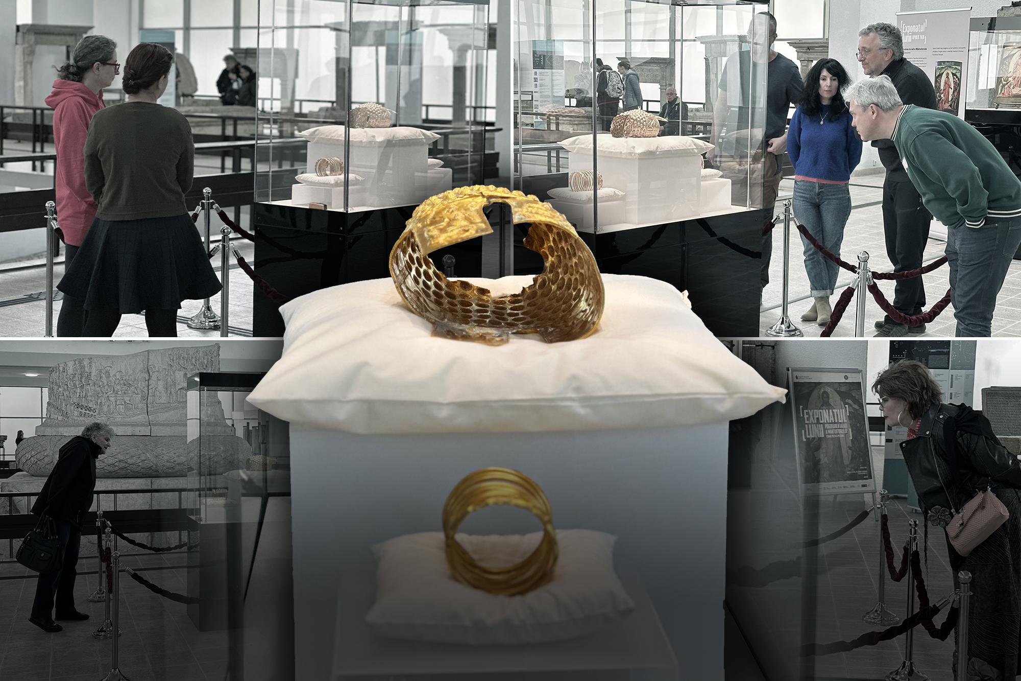 REPORTAJ. Coiful de la Coțofenești, expus din nou într-un muzeu din România.  „Toată lumea vrea direct la el”, spune o angajată / Situația readusă în atenție după revenirea tezaurului