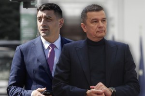 George Simion și Sorin Grindeanu. Inquam Photos / Octav Ganea și George Călin. Colaj: Ion Mateș / HotNews