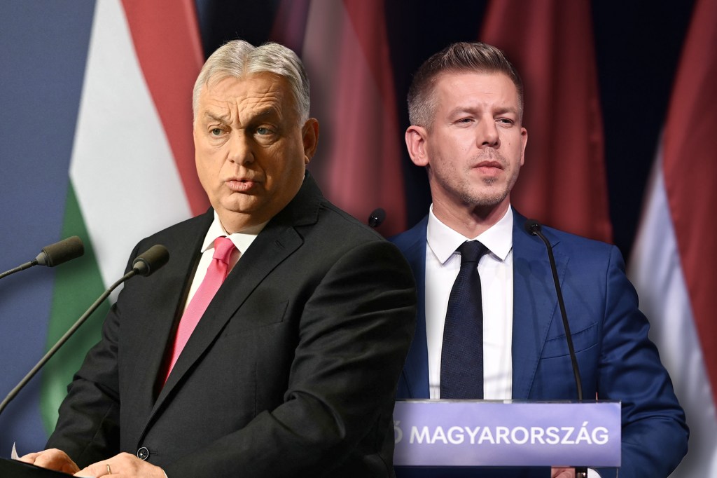 Viktor Orban și Peter Magyar. Foto: Profimedia. Colaj: Ion Mateș / HotNews