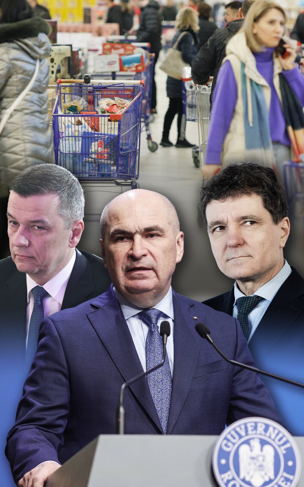Sorin Grindeanu, Ilie Bolojan și Nicușor Dan. Foto: Inquam Photos. Colaj: Ion Mateș / HotNews