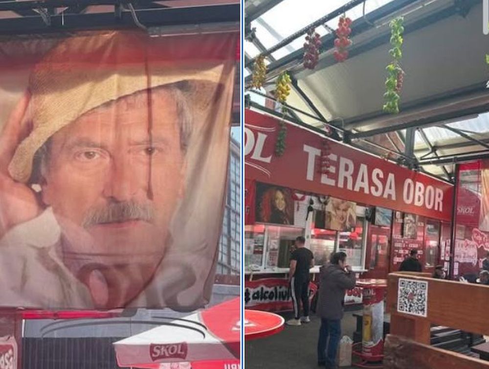 Oana Pellea, mesaj către terasa Obor, după un afiș cu Nea Marin: „Ce țară e asta? Luați-vă gândul!” / Replica dată de managerul localului