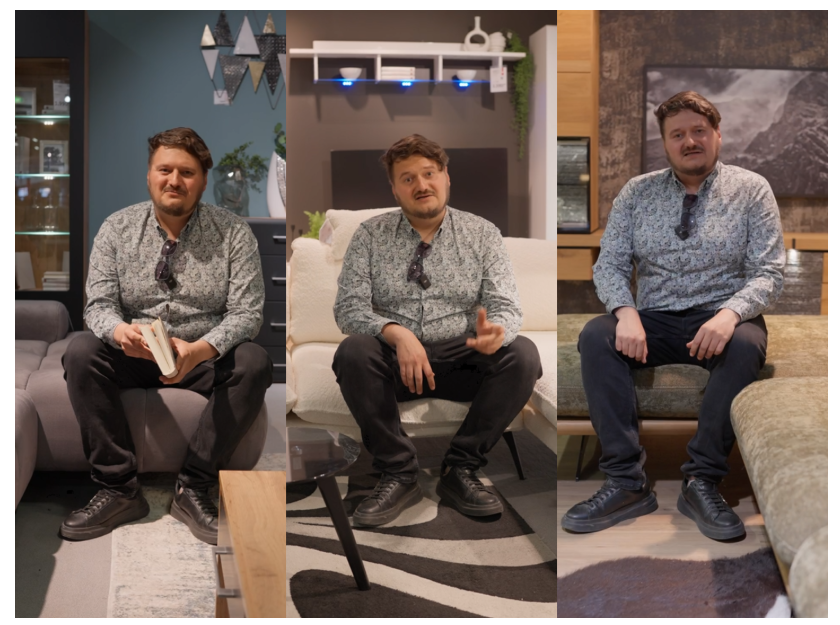 Cum îți dictează canapeaua tot livingul: experimentul făcut într-un showroom cu peste 130 de modele
