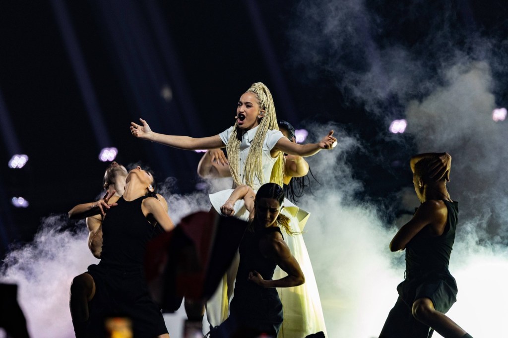 Monroe, reprezentanta Franței în finala Eurovision 2026. FOTO: BEAUTIFUL SPORTS/Froehlich / imago stock&people / Profimedia