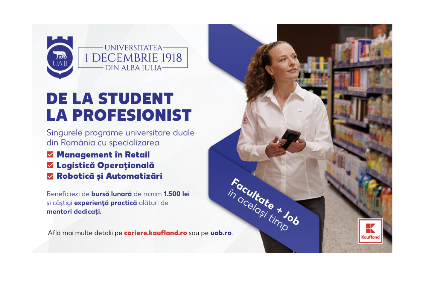 De ce aleg tinerii facultatea în regim dual? Descoperă care sunt beneficiile programelor Kaufland