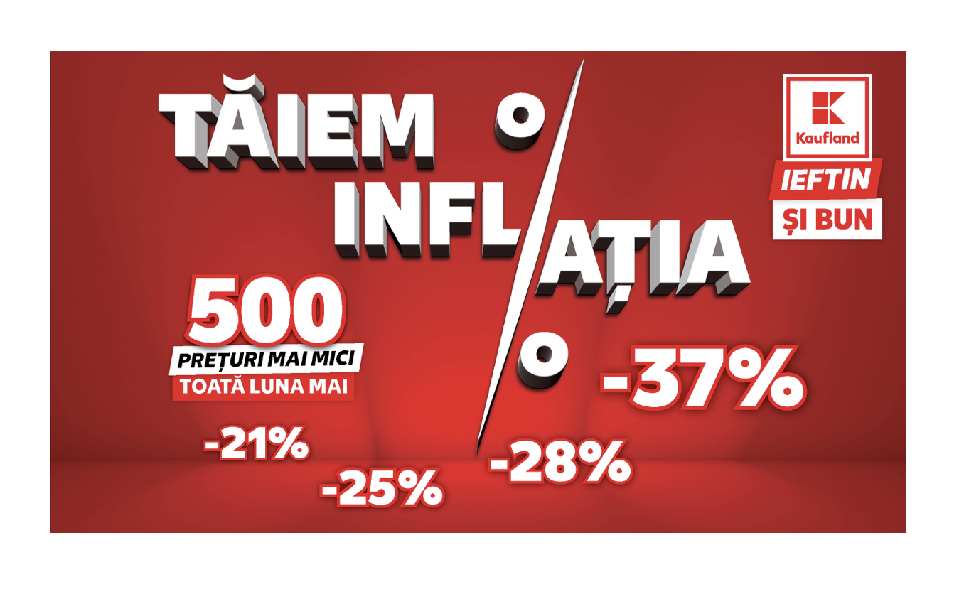 Kaufland vine cu reduceri de până la 40% la sute de produse
