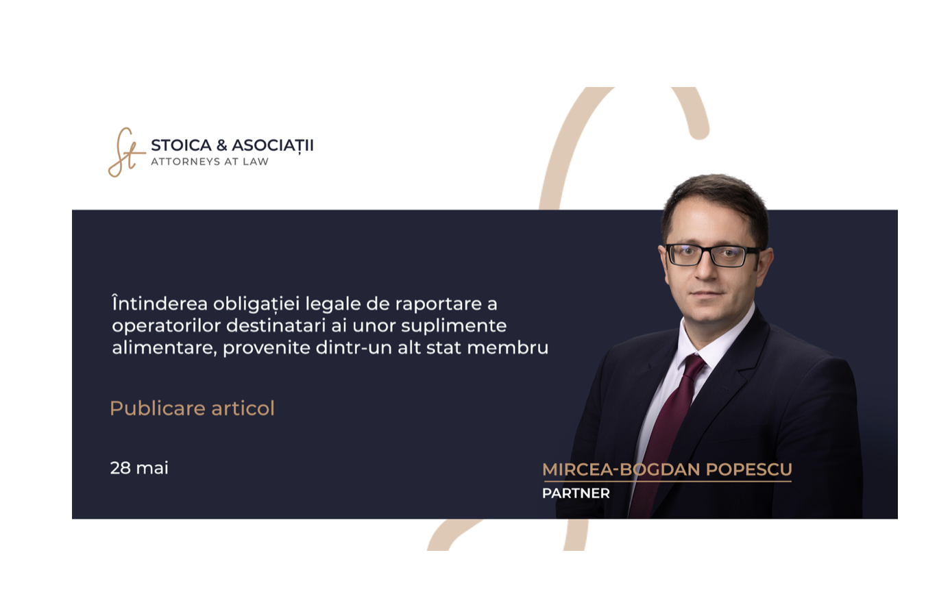 Întinderea obligației legale de raportare a operatorilor destinatari ai ...
