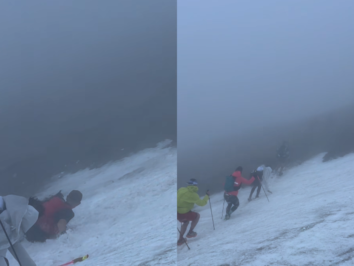 Cum au căzut oamenii în râpă în Munții Bucegi. Imagini de la accidentele din timpul maratonului Transylvania 100