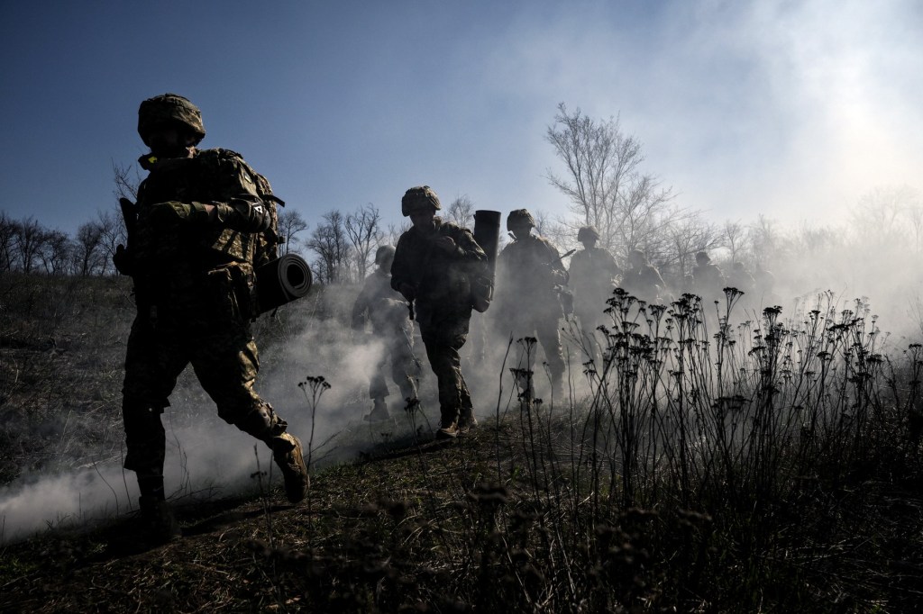 Antrenament al forțelor ucrainene, aprilie 2026. Foto: Ukrinform / Sipa USA / Profimedia