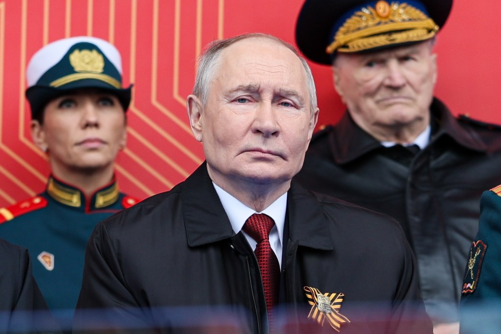 Președintele Vladimir Putin la parada militară din 9 mai 2026, în Moscova. Foto: MosAlexander Shcherbak / Zuma Press / Profimedia