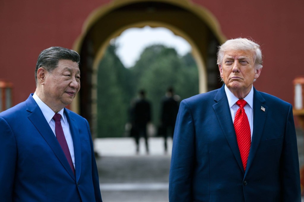 Președintele american Donald Trump, alături de liderul chinez, Xi Jinping, la Beijing Foto: Profimedia