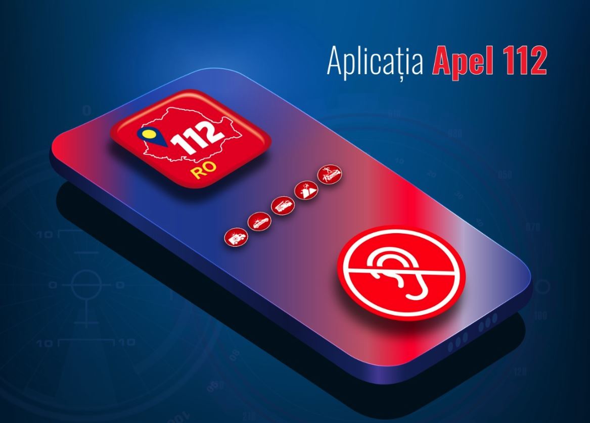 Aplicație mobilă 112 pentru persoane cu deficiențe