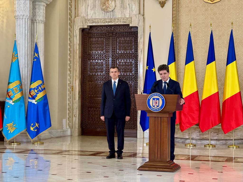 Nicușor Dan, declarație de presă la Palatul Cotroceni, 4 iunie 2026, alături de Eugen Tomac.