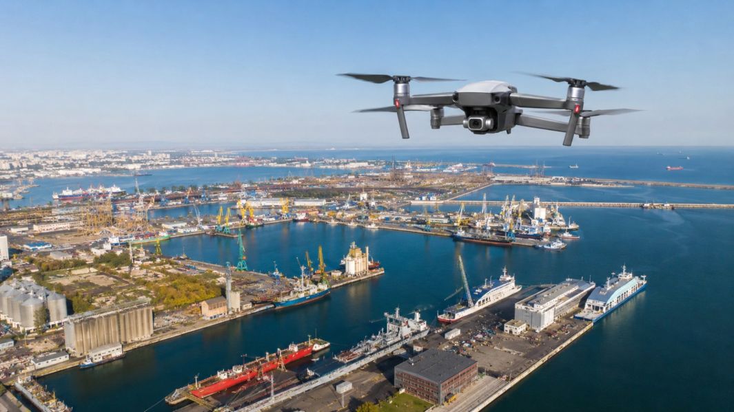 În Portul Constanța există un sistem anti-dronă instalat recent. De ce nu a putut fi folosit azi