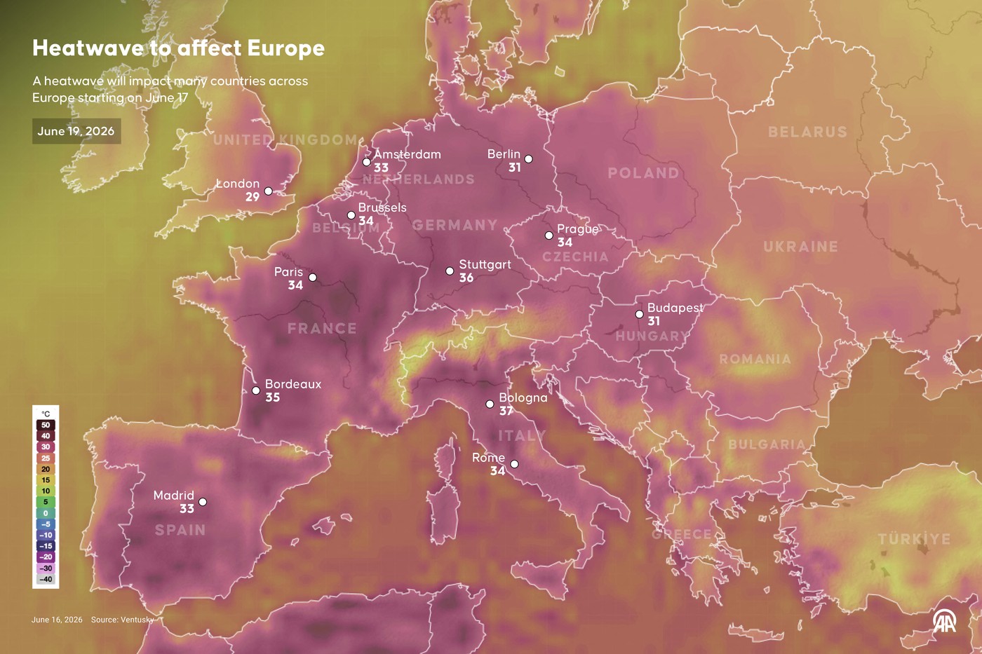 Valul de caniculă din iunie: Europa, cuprinsă de fenomenul „nopților super-tropicale”. Ce temperaturi vor fi în România