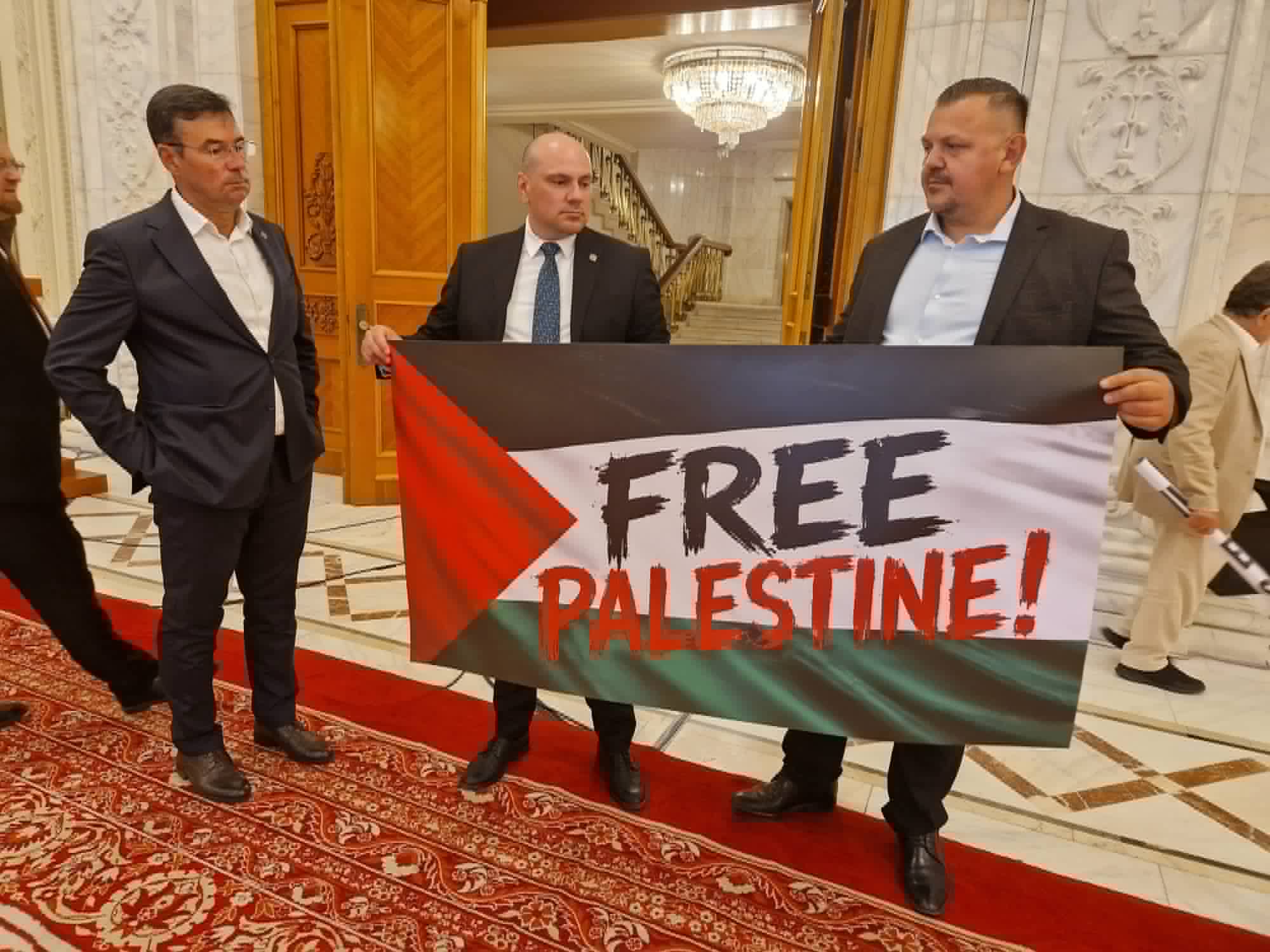 Protest SOS România la discursul președintelui Israelului în Parlament