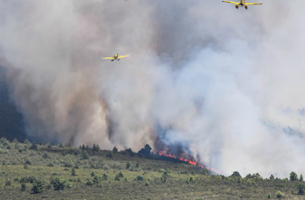 Incendiu uriaș la nord Madrid, au ars deja peste 13.000 de hectare