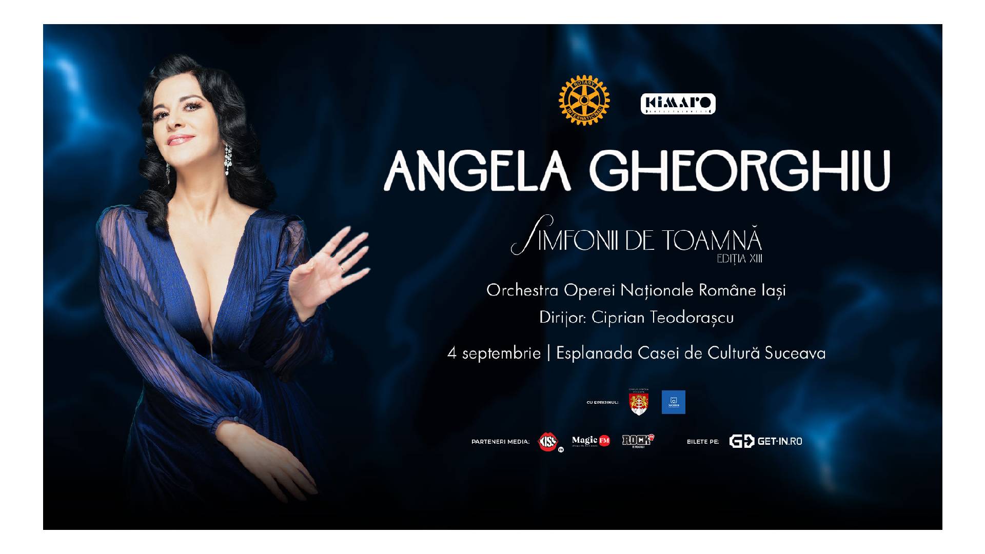 Angela Gheorghiu, cap de afiș la Simfonii de Toamnă, Suceava