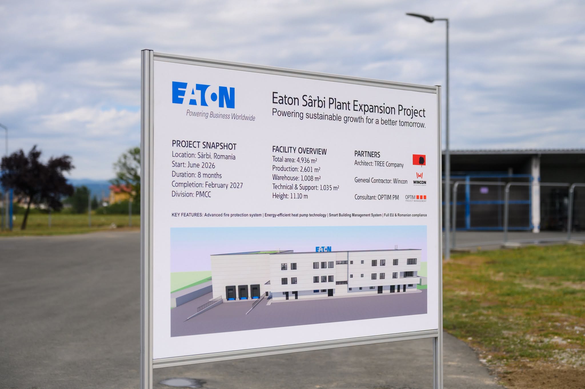 Gigantul Eaton a lansat construcția unei noi fabrici în Maramureș, investiție de 6 milioane dolari