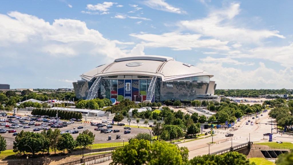 Stadionul din Dallas, Texas, unde se va juca semifinala Franța-Spania, pe 14 iulie Foto: Profimedia