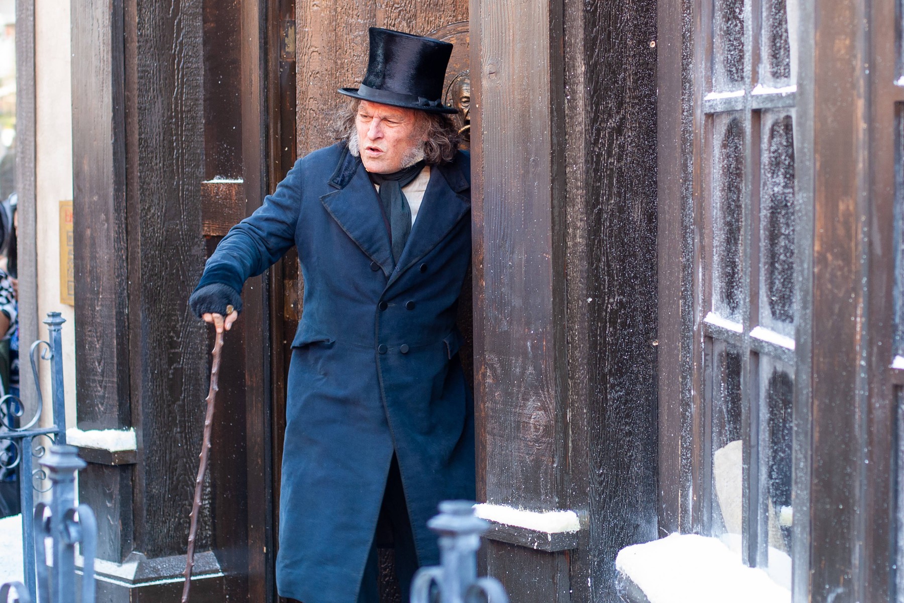 Johnny Depp în rolul Ebenezer Scrooge la Comic-Con San Diego