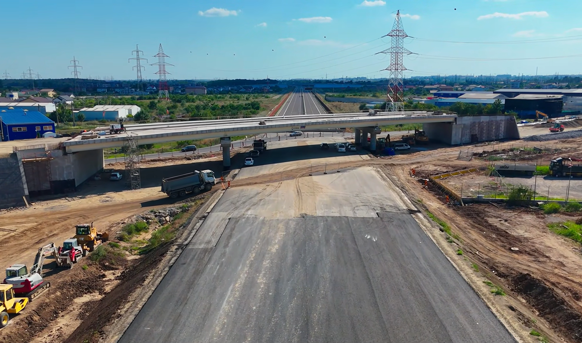 Întârzieri la autostrada construită de chinezi lângă București