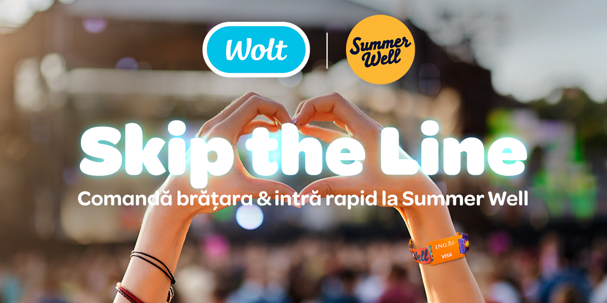 Wolt și Summer Well livrează brățările de acces la festival direct acasă