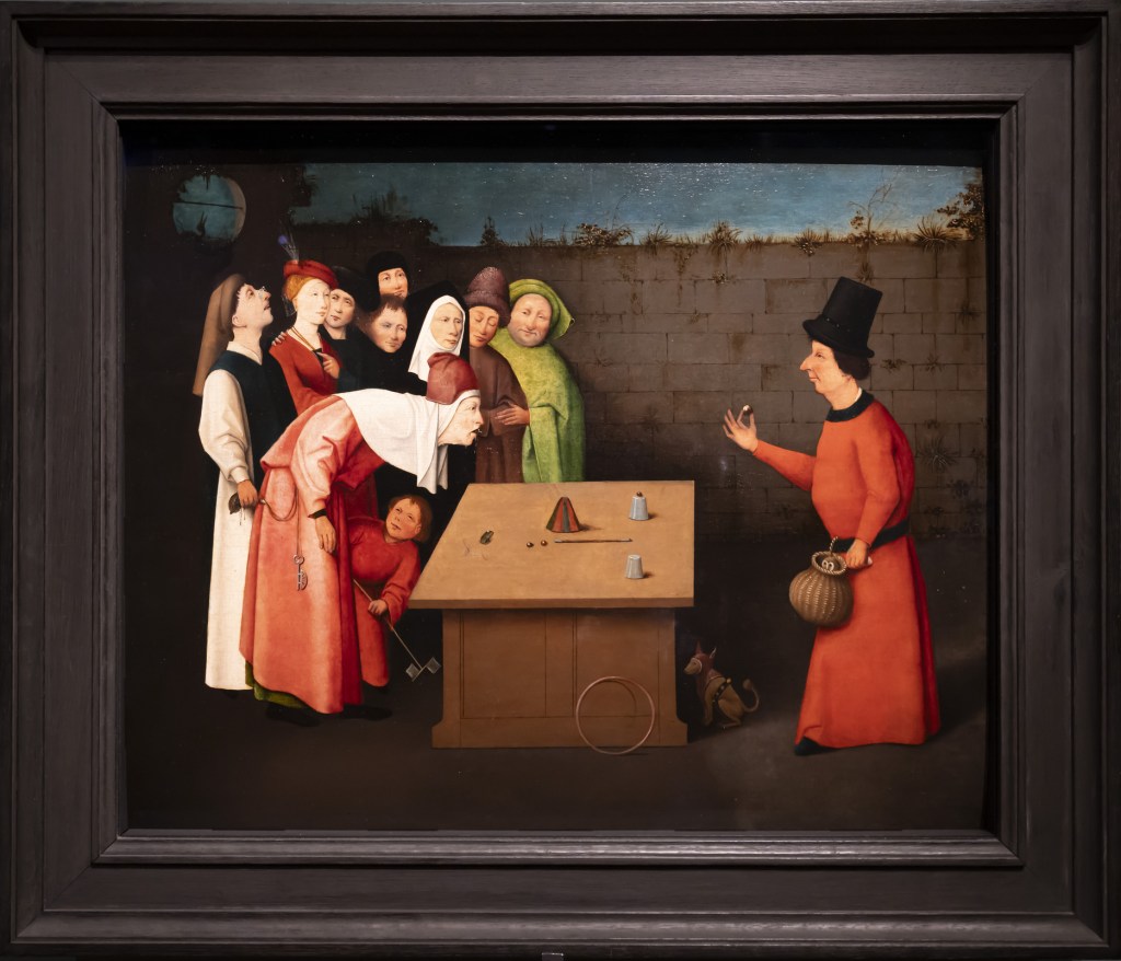 Hieronymus Bosch reprezintă prin „Magicianul” înșelăciunea în orice epocă