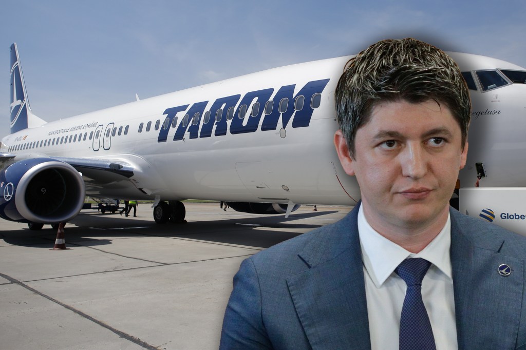 Cristian Anghel, directorul TAROM. Inquam Photos / George Călin. Colaj: Ion Mateș / HotNews