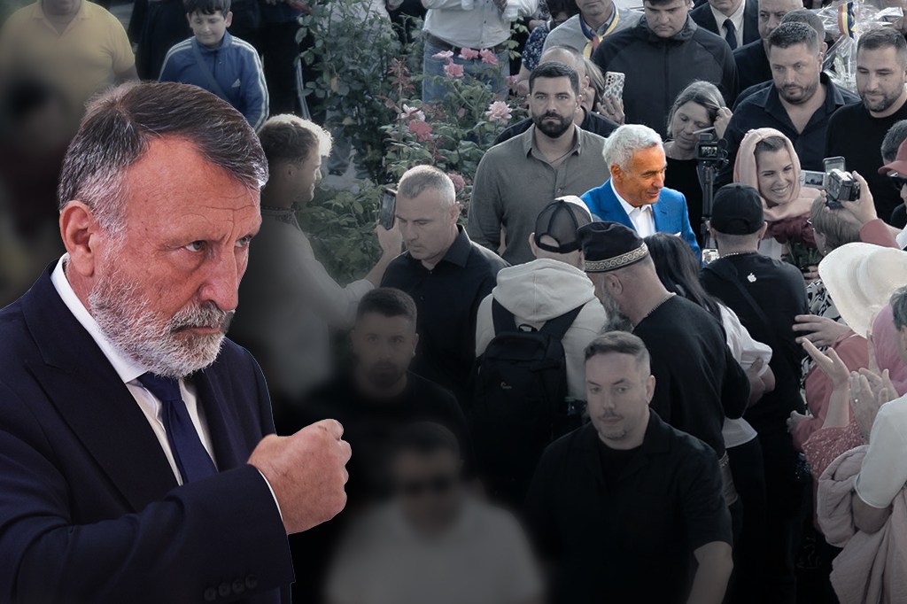Paul Stănescu, în stânga și Călin Georgescu, la Mânăstirea Brâncovenești. Foto: Inquam Photos / Octav Ganea, Facebook. Colaj: Ion Mateș / HotNews