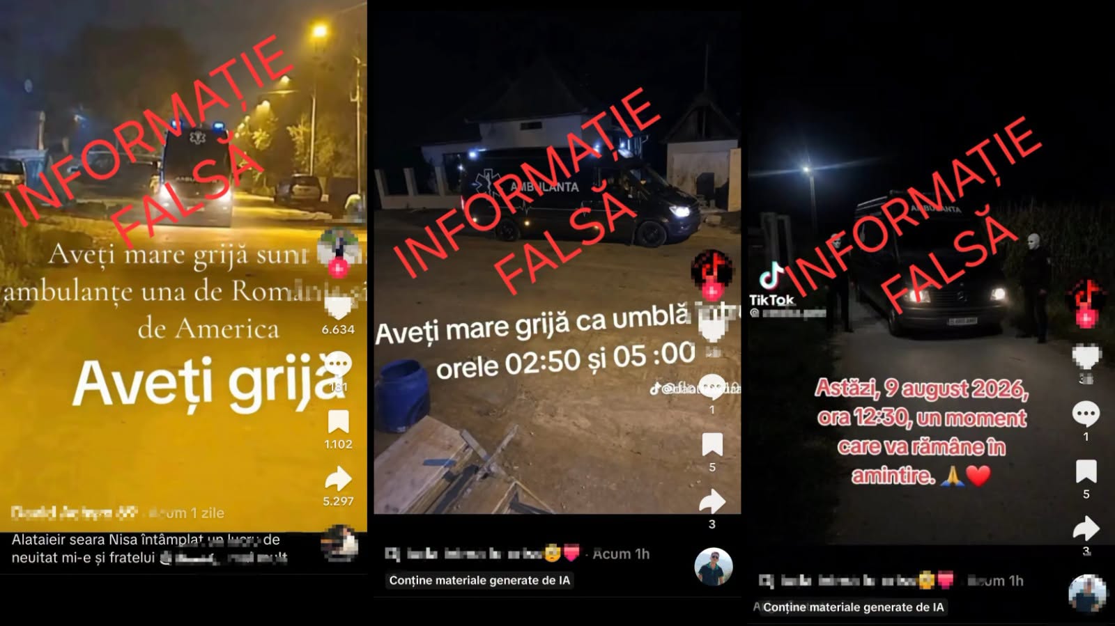 Cum să detectezi un clip TikTok creat cu AI în cazul zvonurilor false despre ambulanța neagră