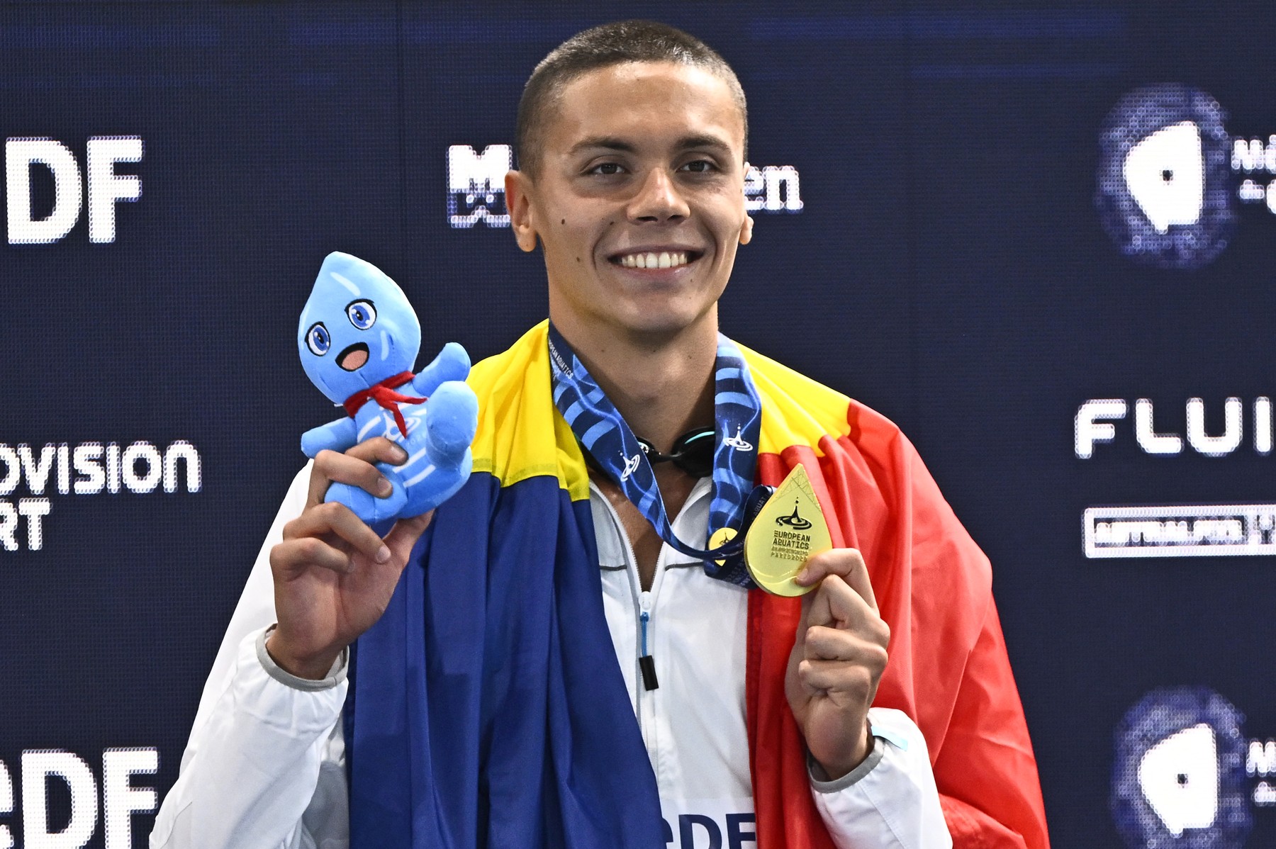 David Popovici a câștigat al treilea titlu european la 100 m liber