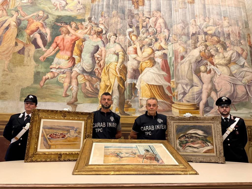 Tablourile de Cézanne, Renoir și Matisse furate de la un muzeu din Italia au fost recuperate de carabinieri