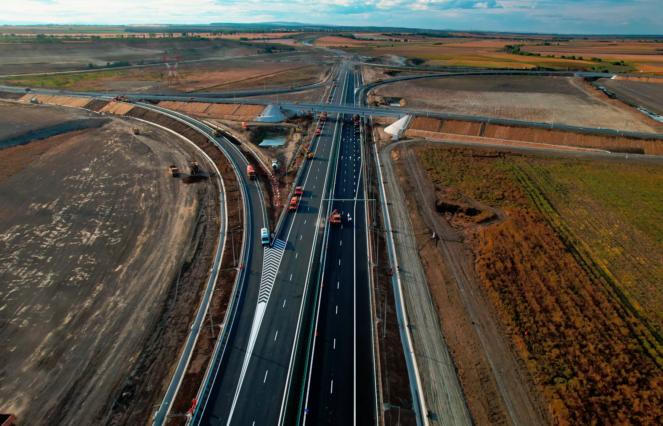 Deschidere nouă pe autostrada Moldovei A7, lucrări aproape finalizate
