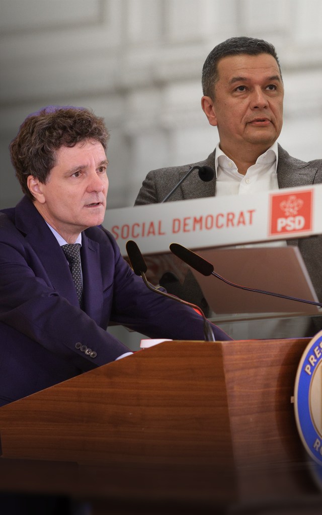Președintele Nicușor Dan și Sorin Grindeanu. Inquam Photos / Octav Ganea și Mălina Norocea. Colaj: Ion Mateș / HotNews