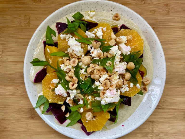 Salată de sfeclă roșie și portocale