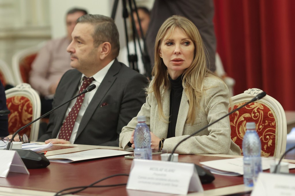 Victoria Stoiciu, în timpul unei dezbateri. Foto: Inquam Photos / George Călin