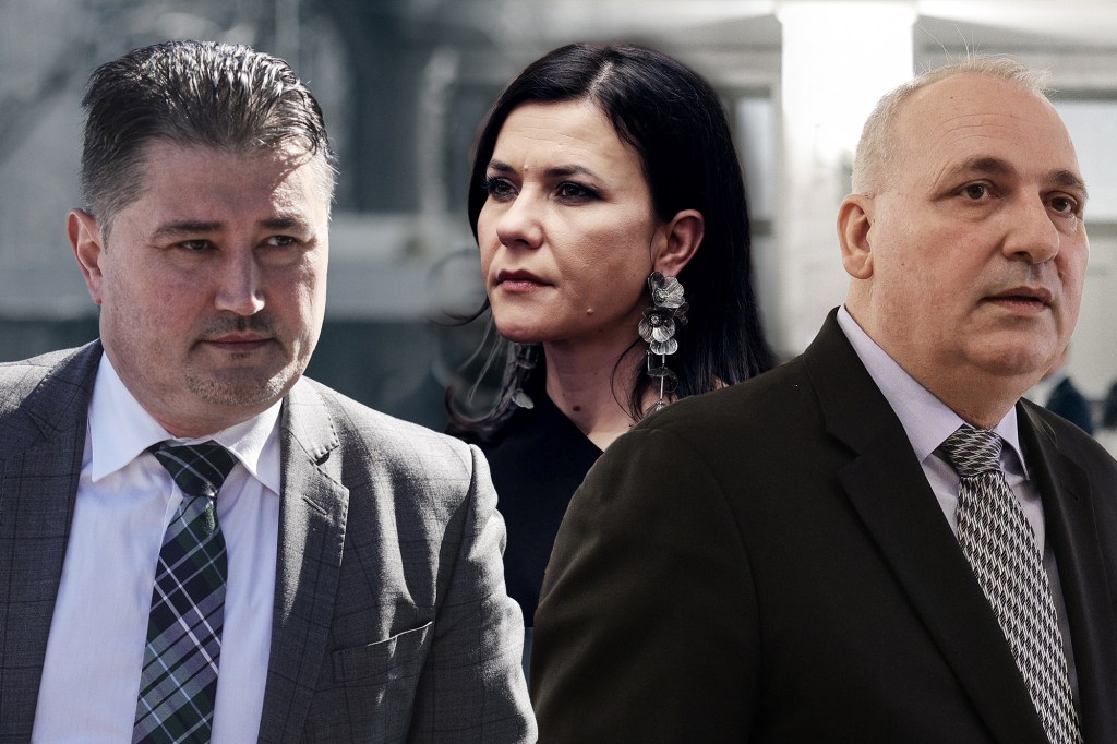 De la stânga: Ioan Viorel Cerbu, procuror șef DNA, Cristina Chiriac, procuror șef Parchetul General și Ioan Viorel Cerbu, procurorul șef DIICOT. Inquam Photos / Octav Ganea. Colaj: Ion Mateș / HotNews