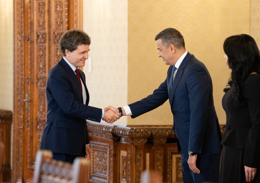 Nicușor Dan și Sorin Grindeanu, la consultările de la Palatul Cotroceni, 5 octombrie 2026. Foto: Administrația Prezidențială