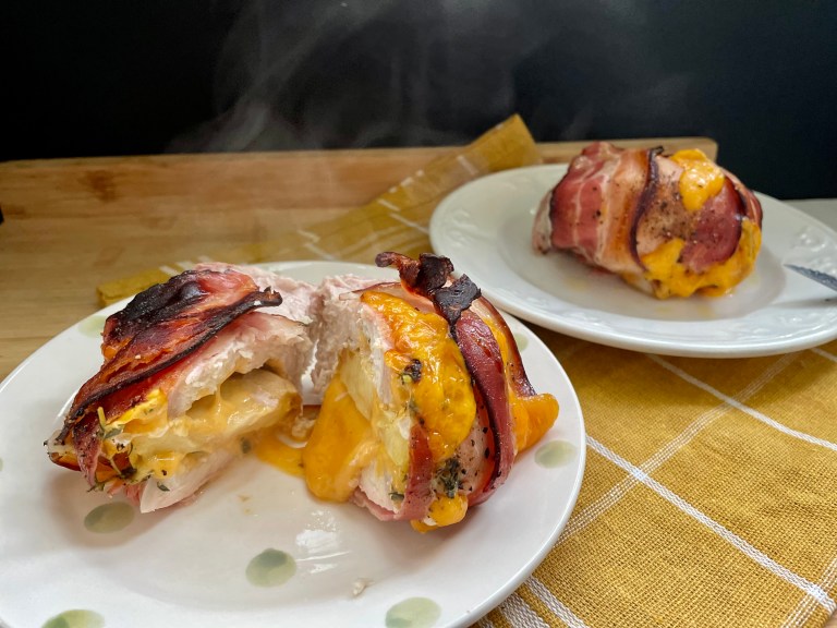 Mușchiuleț de porc umplut cu mere
